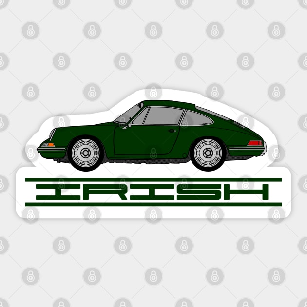 Irish (Green) Pride - Porsche 911 Sticker by NeuLivery